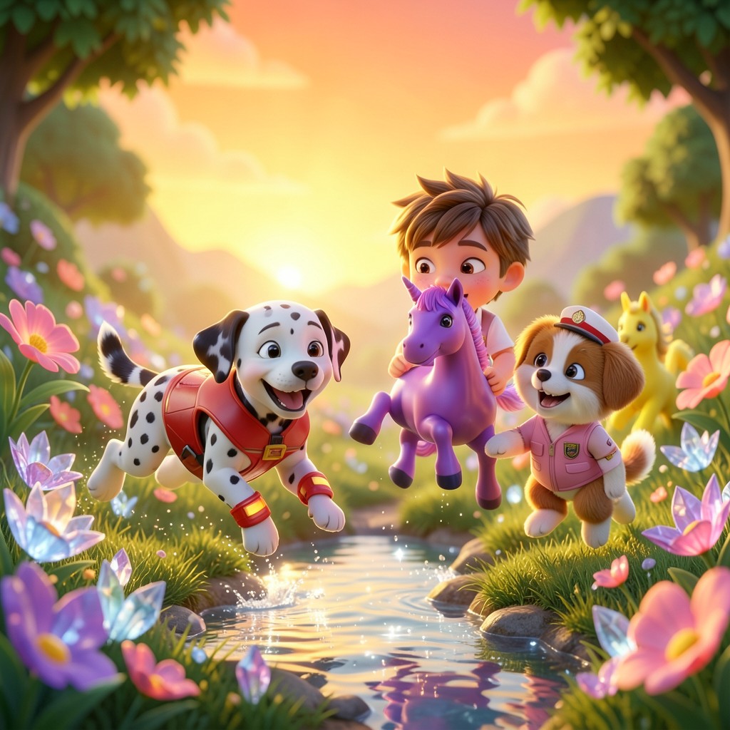 La Patrulla Canina y el Valle de los Unicornios - ilustración 1