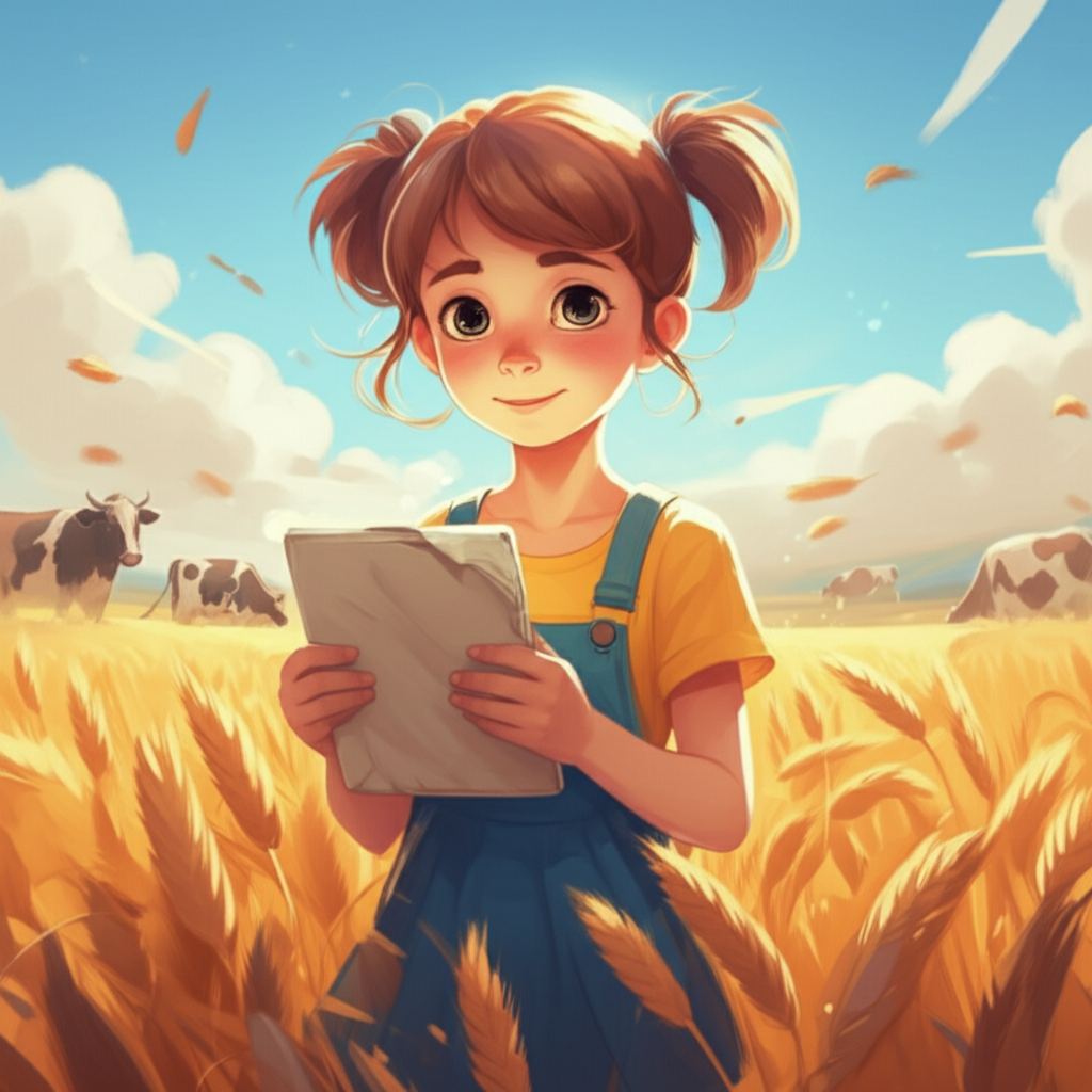El Portal Brillante de Mia: Una Aventura Tecno-Campestre