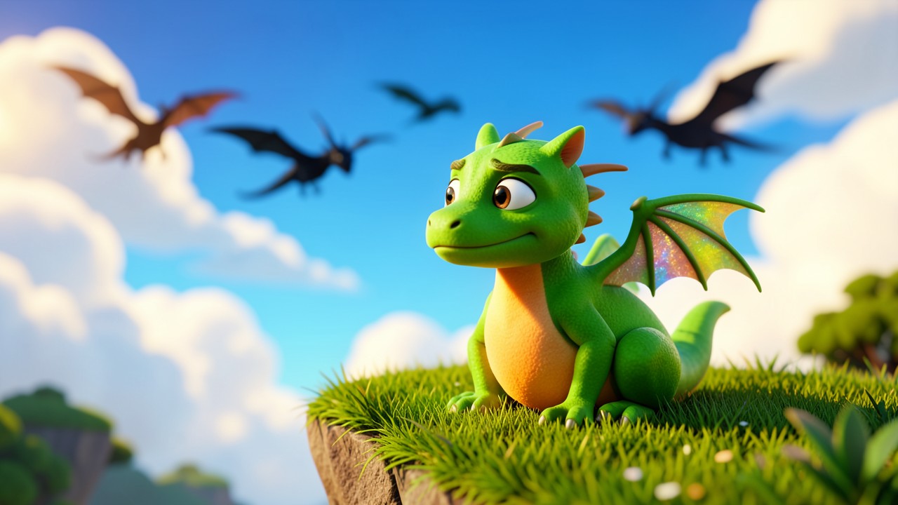 El Pequeño Draco y el Secreto de las Nubes