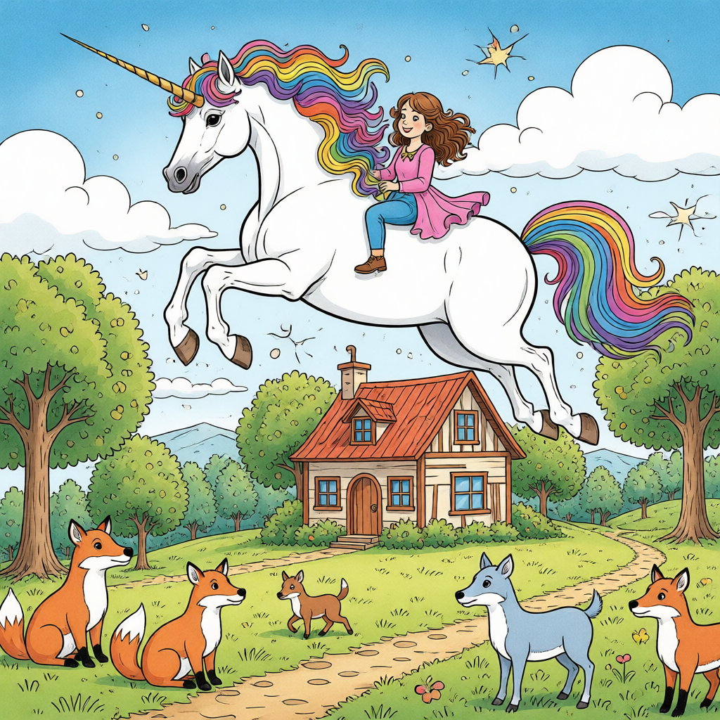El Vuelo Estelar de Isabella y el Unicornio de Luz - ilustración 2