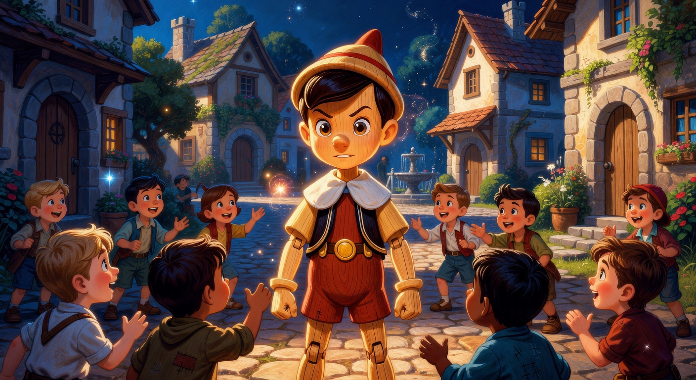 Pinocchio Diventa un Bambino Vero - illustrazione 1