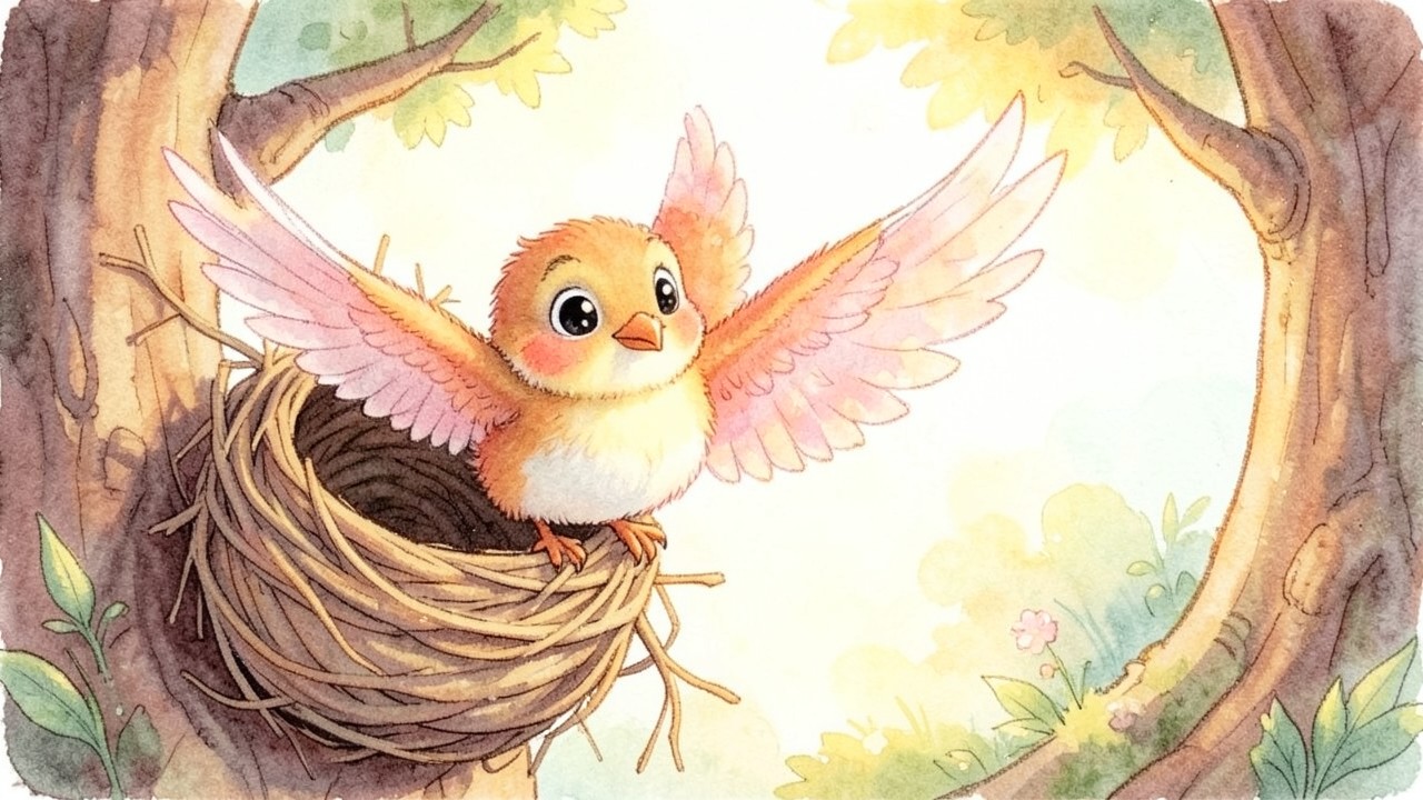 El pajarito que aprendió a volar solo