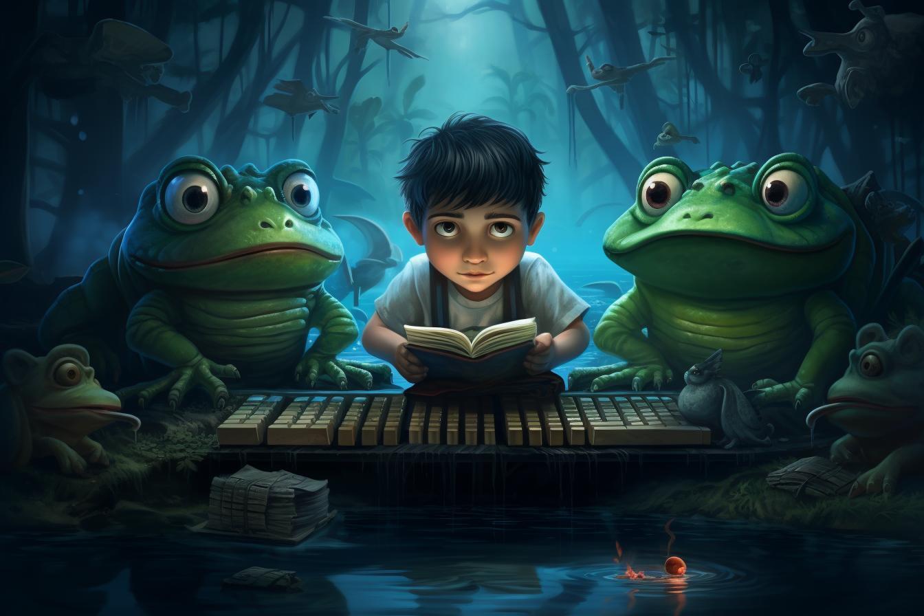 Las aventuras de Sapo y el teclado mágico