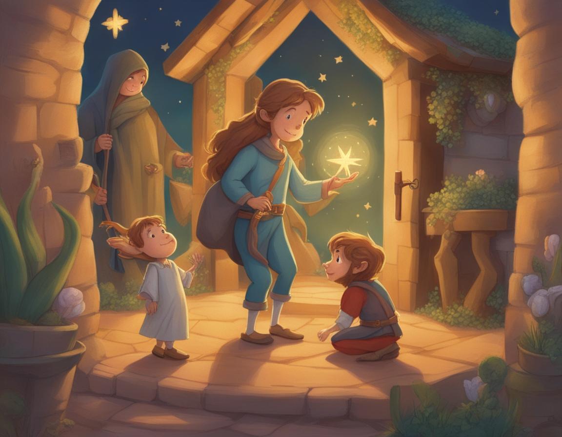 El libro mágico de Lucas y Estrella Dorada en Navidadville