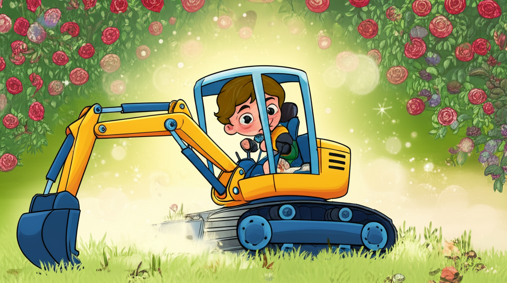 Arturo Excavadora: ¡La Aventura en el Jardín Secreto!