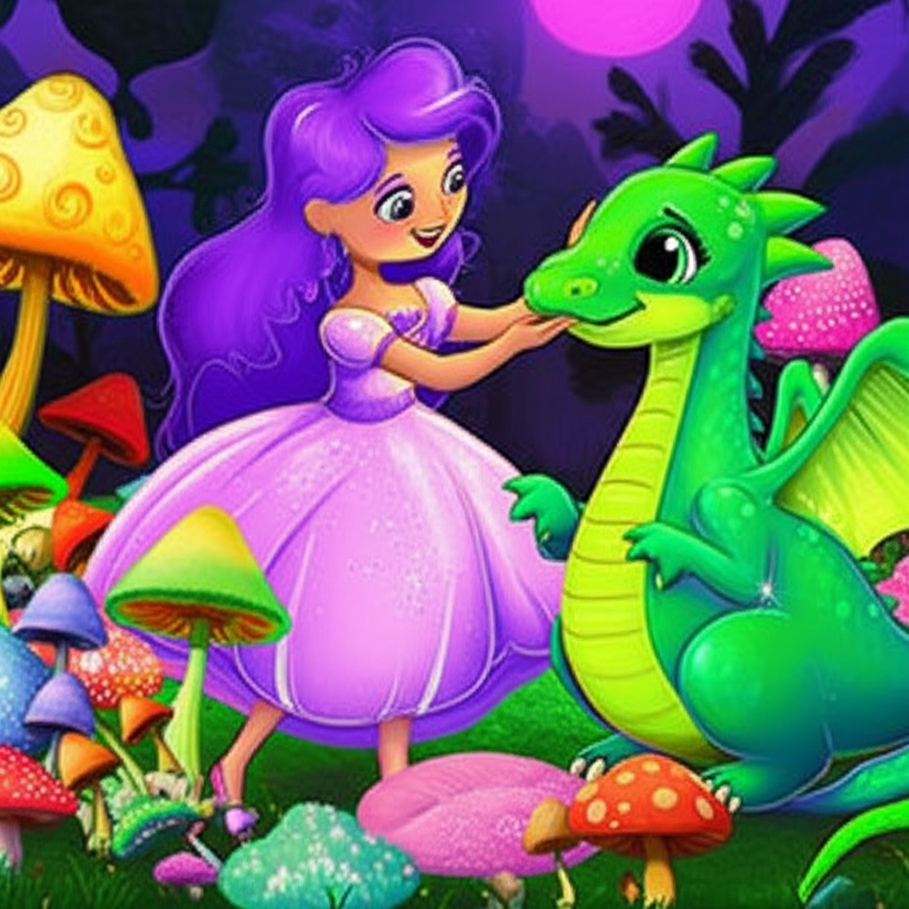 La Princesa Lila y el Dragón Comehongos