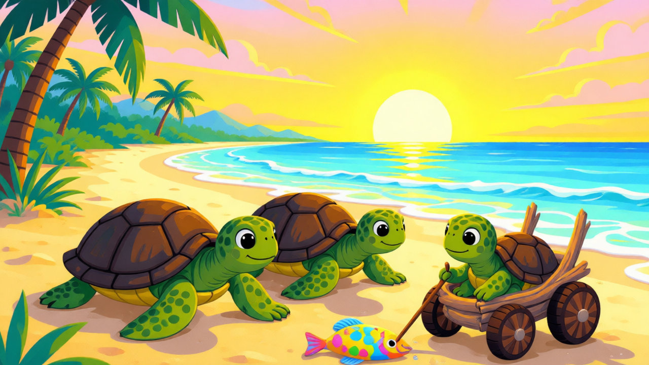 Unidos bajo el Caparazón: El Gran Tesoro de la Familia Tortuga
