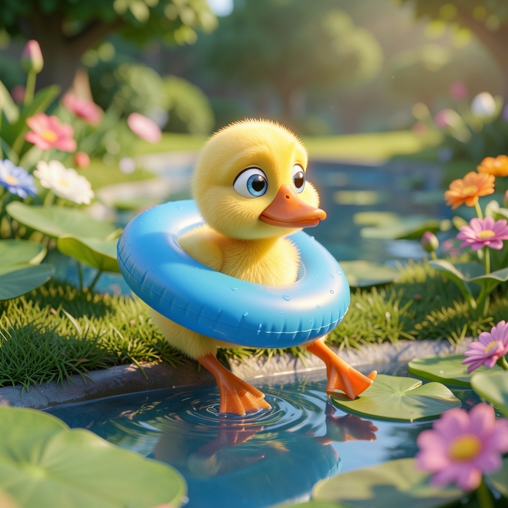 Pipo el patito y el agua - ilustración 1