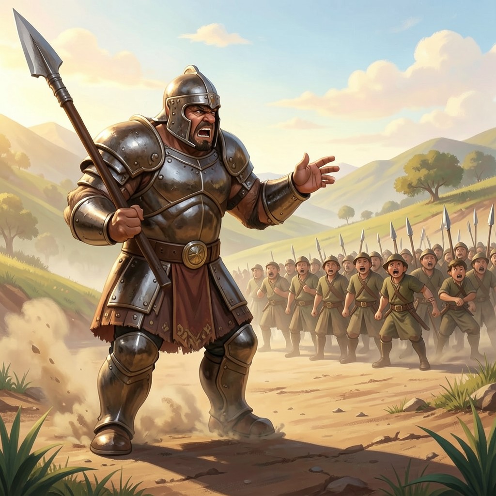 David y el Gigante Goliat - ilustración 1