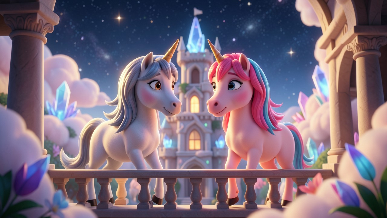 El Sueño de Estrella de Luna y Aurora Arcoíris