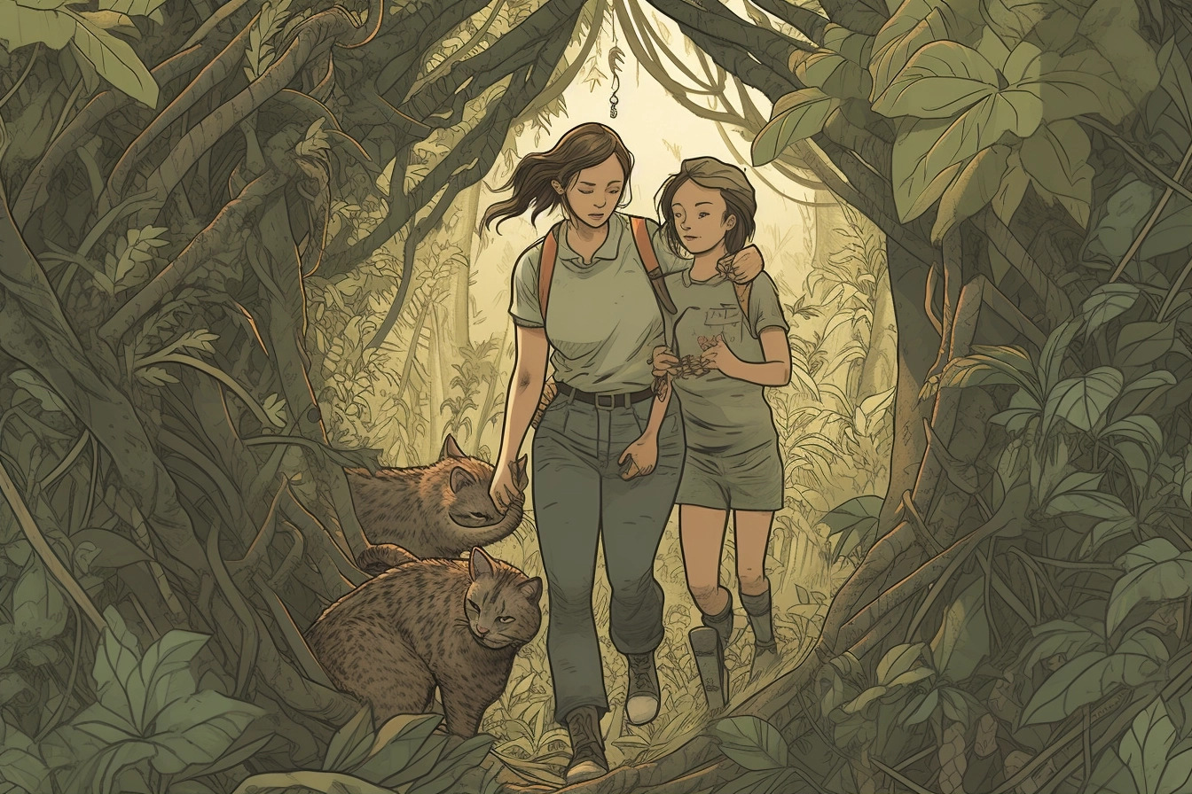 Las aventuras de Emily y Kiara en el bosque