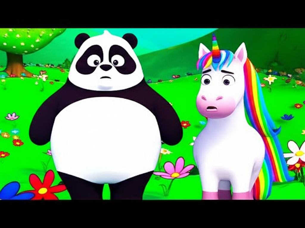 ¡Pipo Panda y Uni Unicornio Descubren el Plato Mágico!