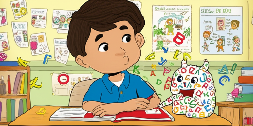 "Las Aventuras de Leo Lápiz y el Monstruo de las Letras Revueltas"