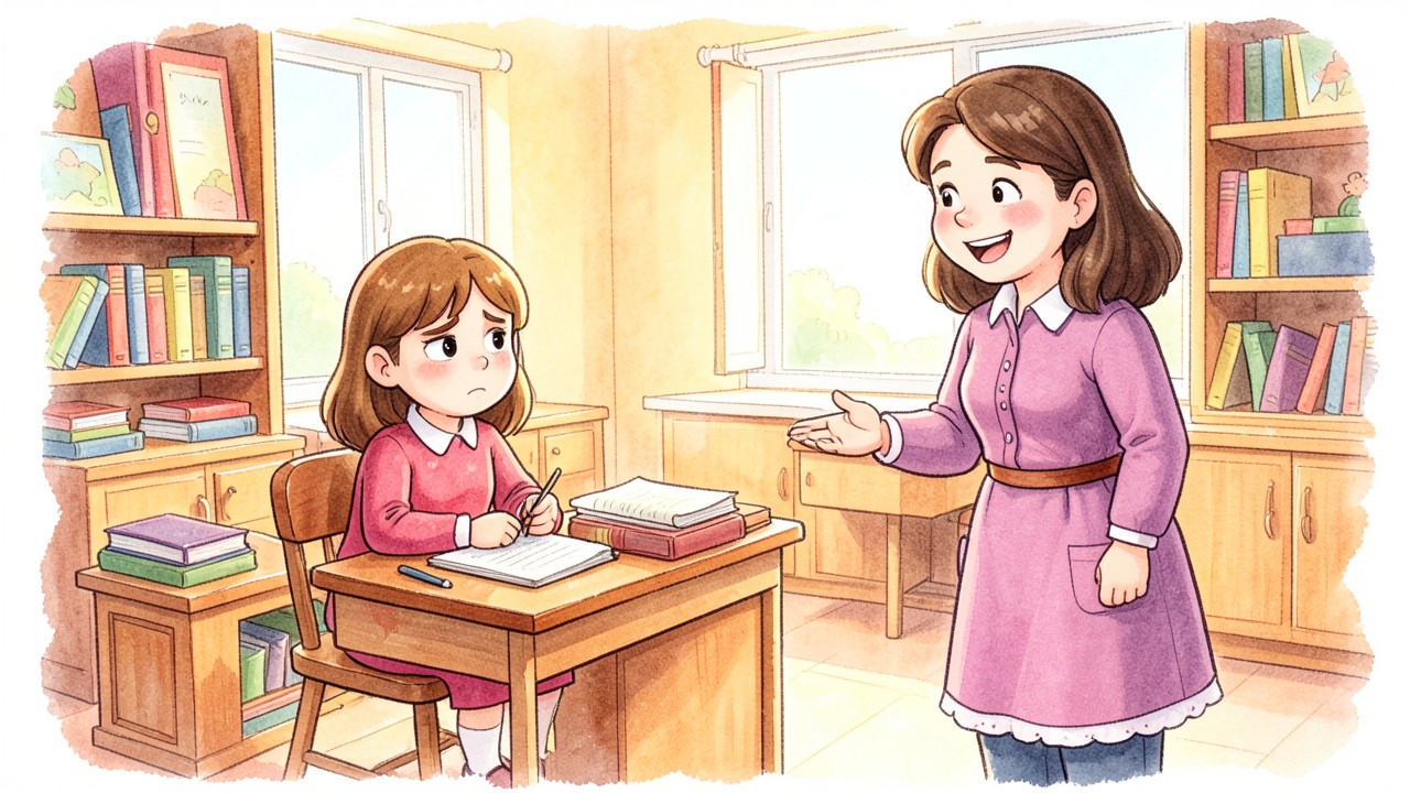 La niña que no quería ir al colegio