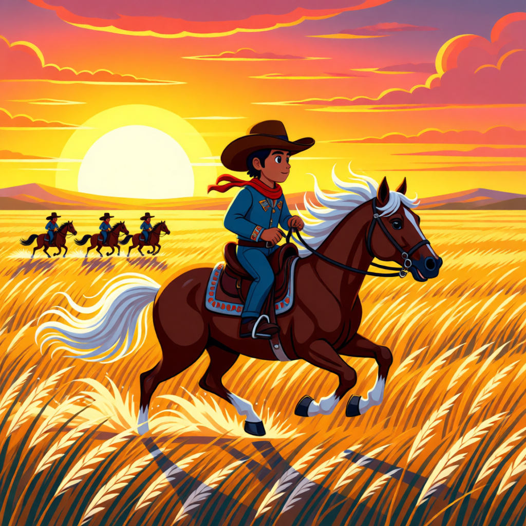 El Gran Galope de Mateo y su Fiel Rayo - illustration 1