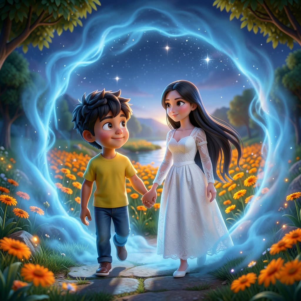 Mateo y el Eco del Río: Un Encuentro de Valentía - ilustración 1