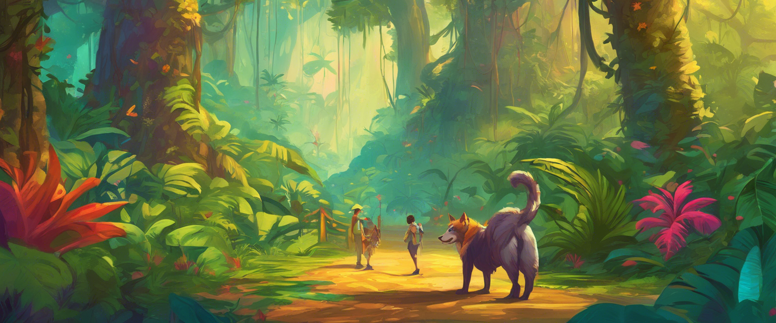 La búsqueda del tesoro en la selva mágica