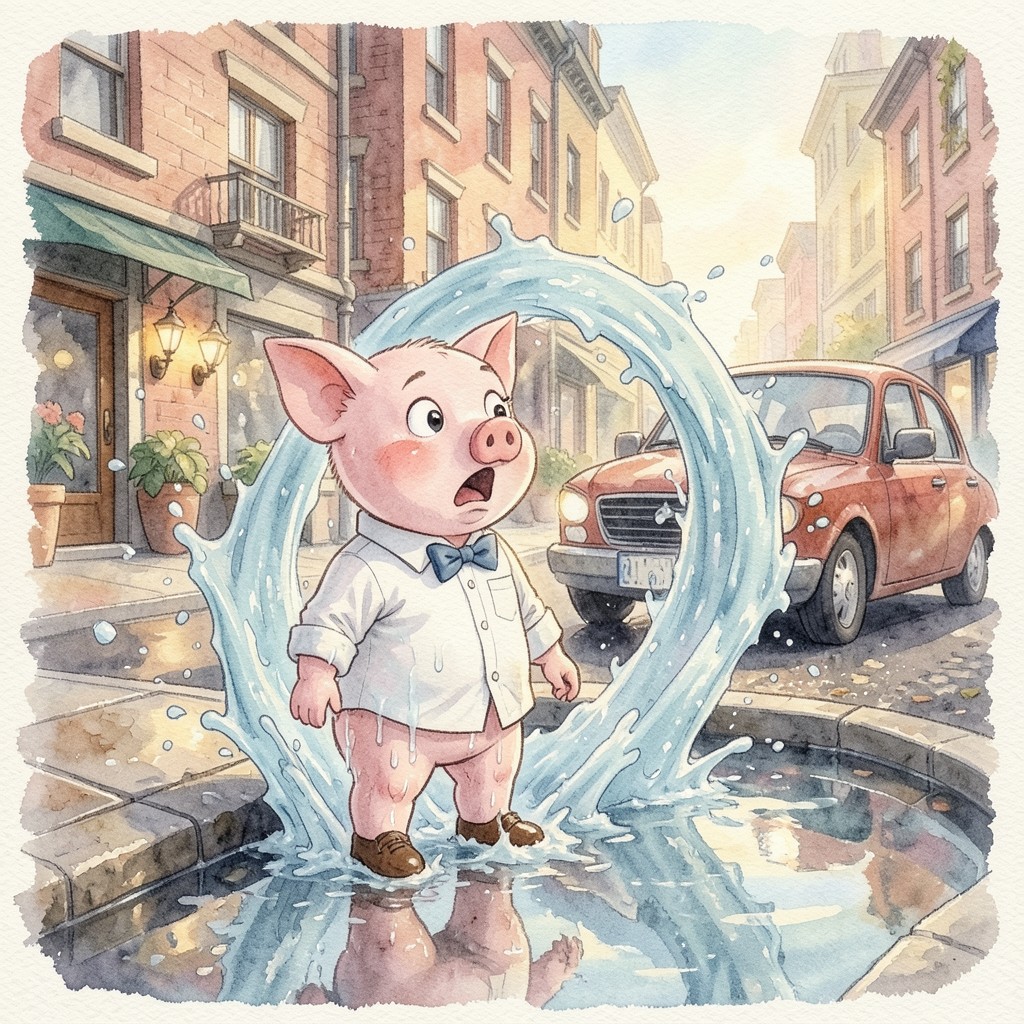 Las aventuras de Limpio Limpio: Una cita accidentada! - ilustración 1