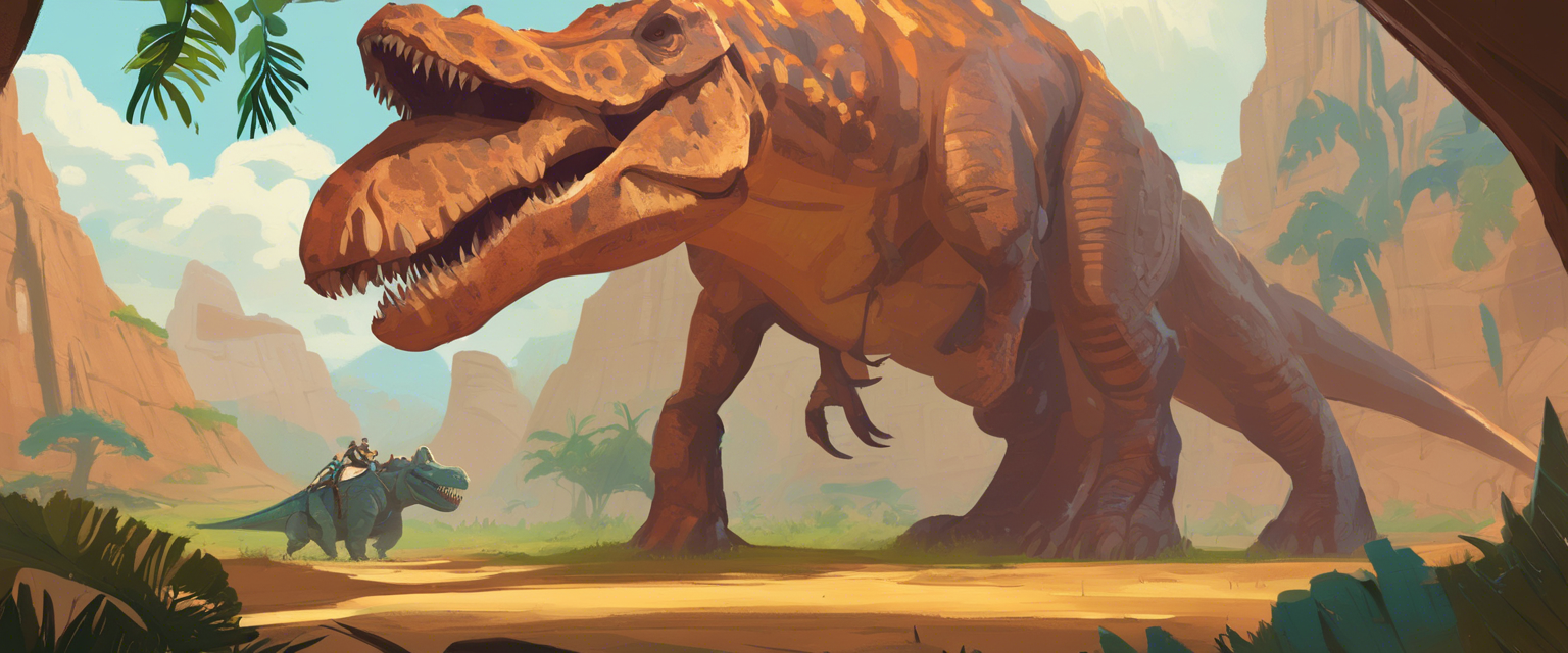 La increíble aventura de Damian en la tierra de los dinosaurios