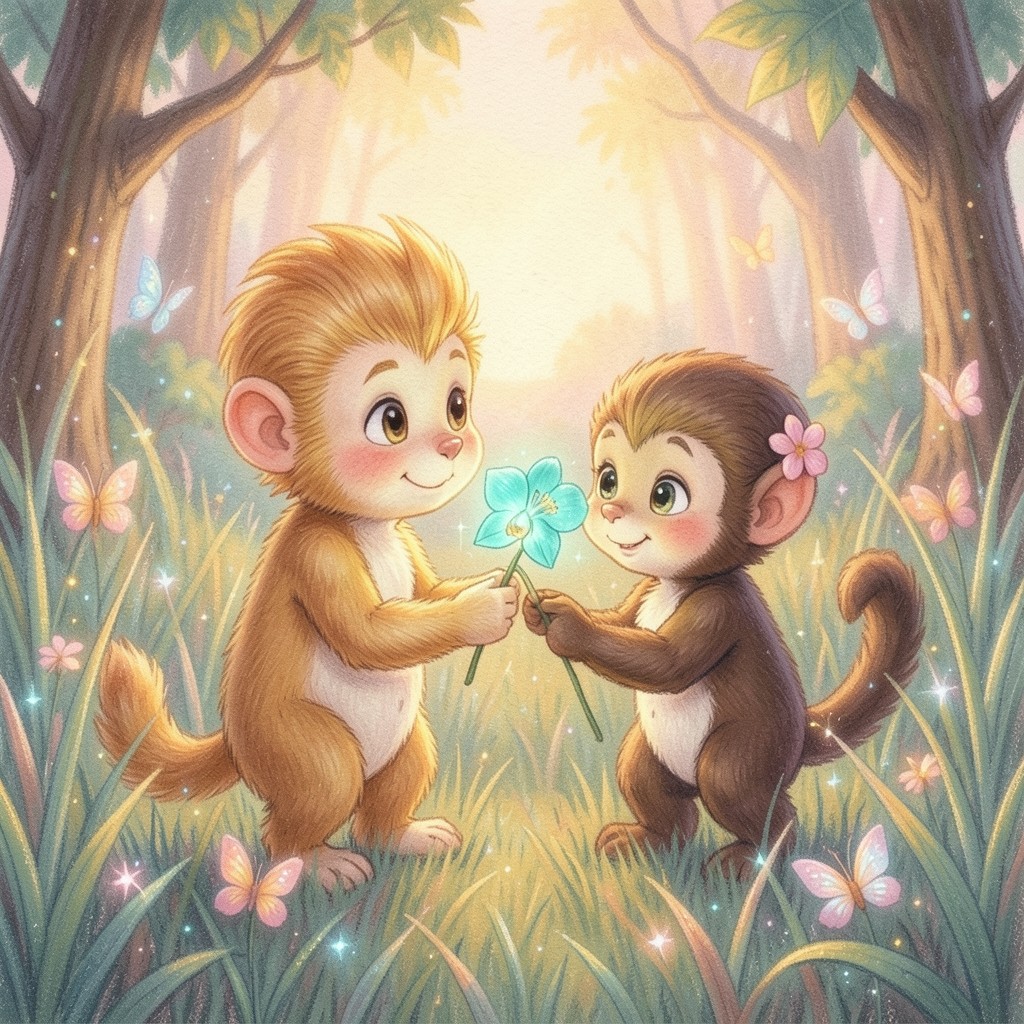 El Baile de las Colas Entrelazadas: Un Amor bajo la Luna - ilustración 1