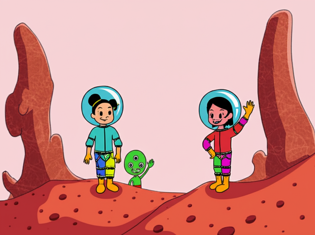 ¡La Aventura Marciana de Luna y Estrella!