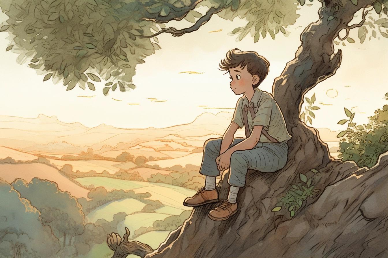 El gatito, el árbol y el amigo