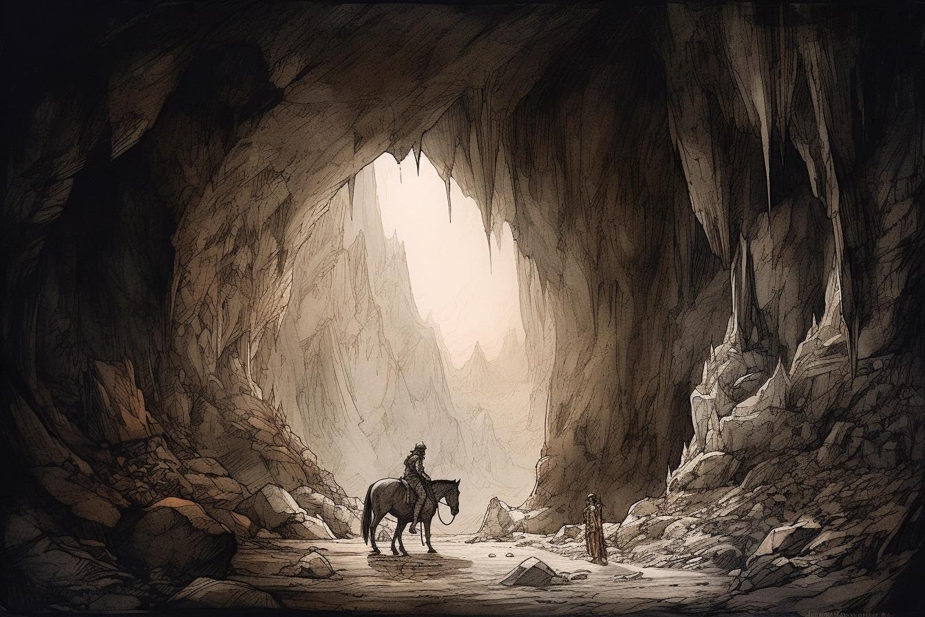 El hombre caballo y el tesoro de la montaña