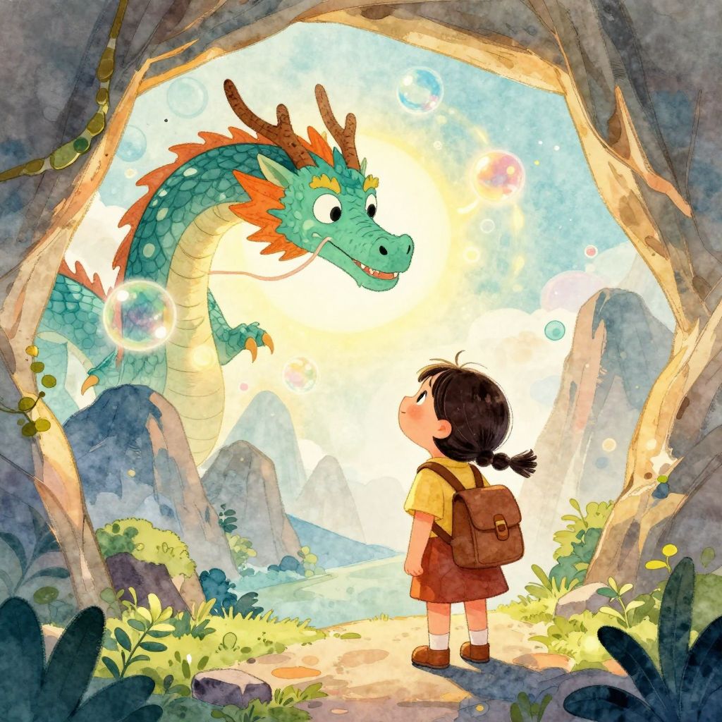 The Friendly Dragon of Cloud Mountain - illustration 1