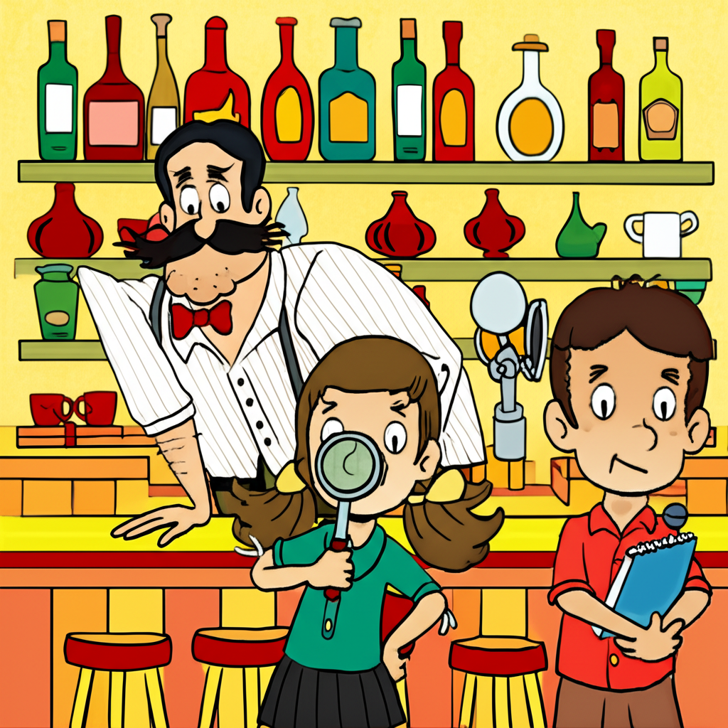 El Misterio del Bigote Robado en el Bar de Don Pepe