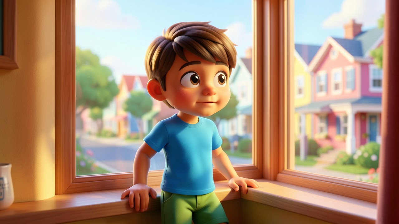 Las aventuras de Alex en su primer día de escuela