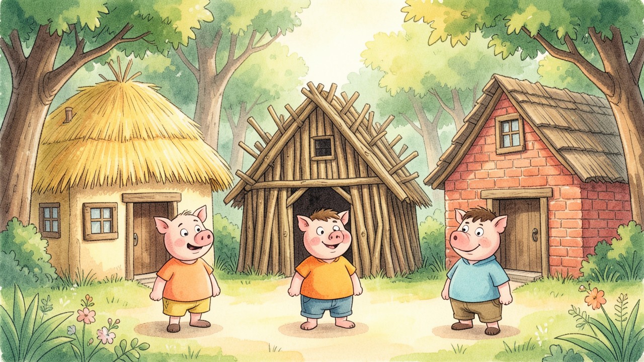 Los Tres Cerditos: Una Aventura en el Bosque