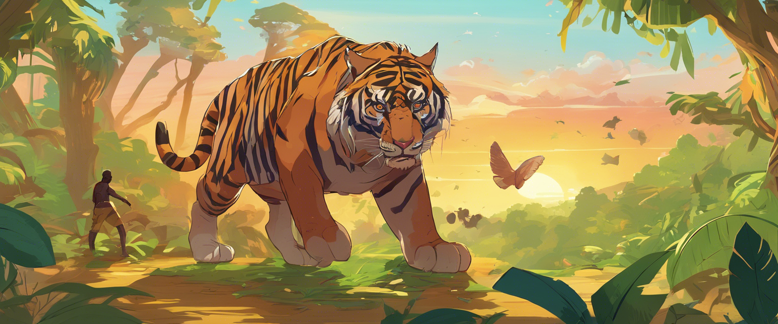 El tigre veloz y el hipopótamo gigante