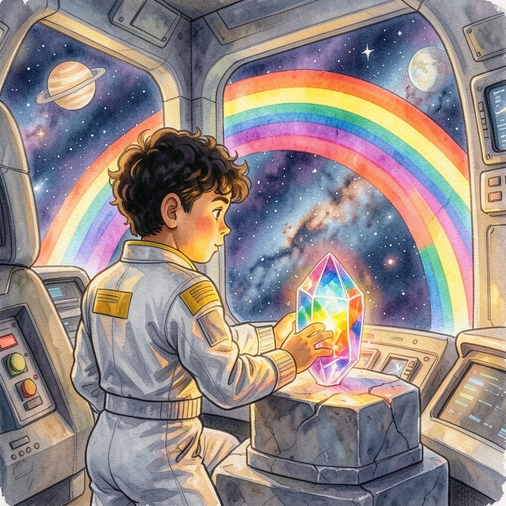 Mateo y el Rescate del Arcoíris Galáctico - ilustración 2