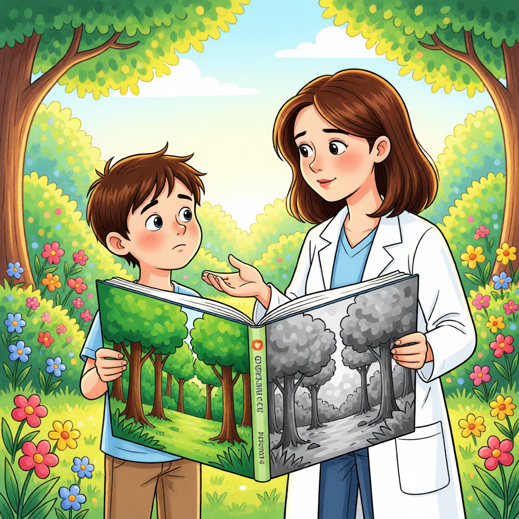 Mateo y la Nube Gris: El Viaje hacia el Aire Puro - ilustración 1