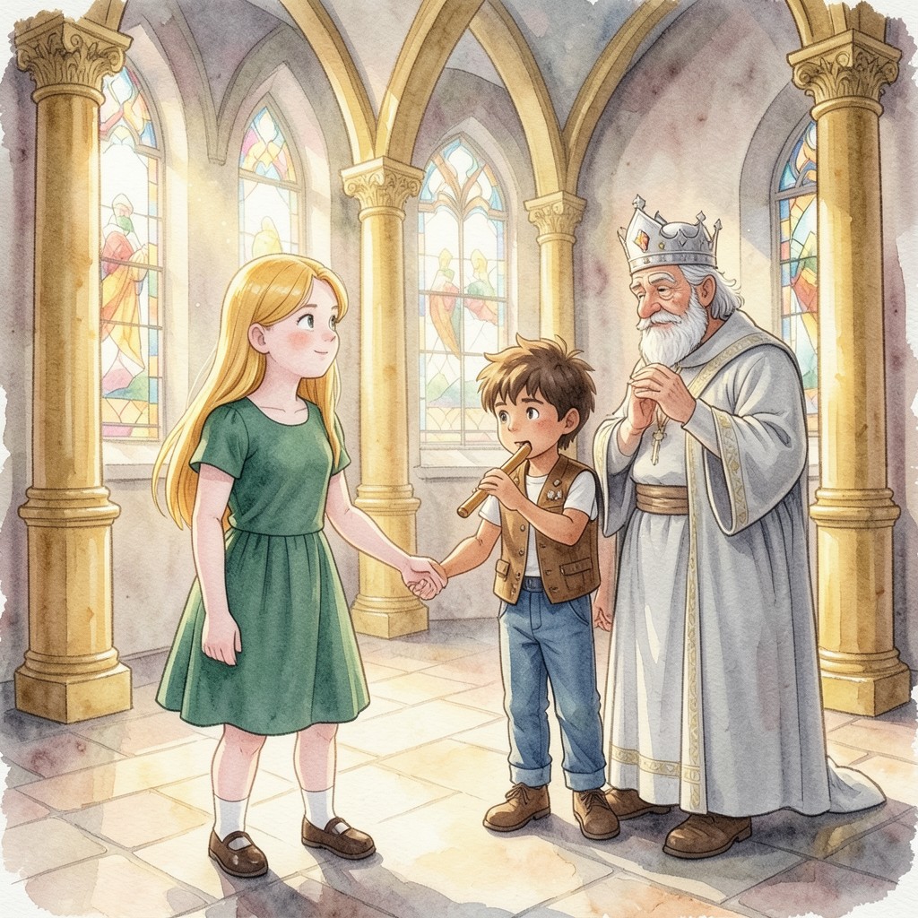 La Princesa de Cristal y el Músico del Viento - ilustración 2