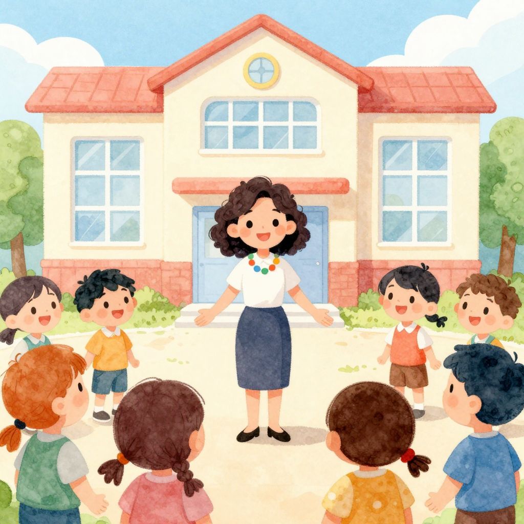 Klaras erster Schultag - Illustration 1