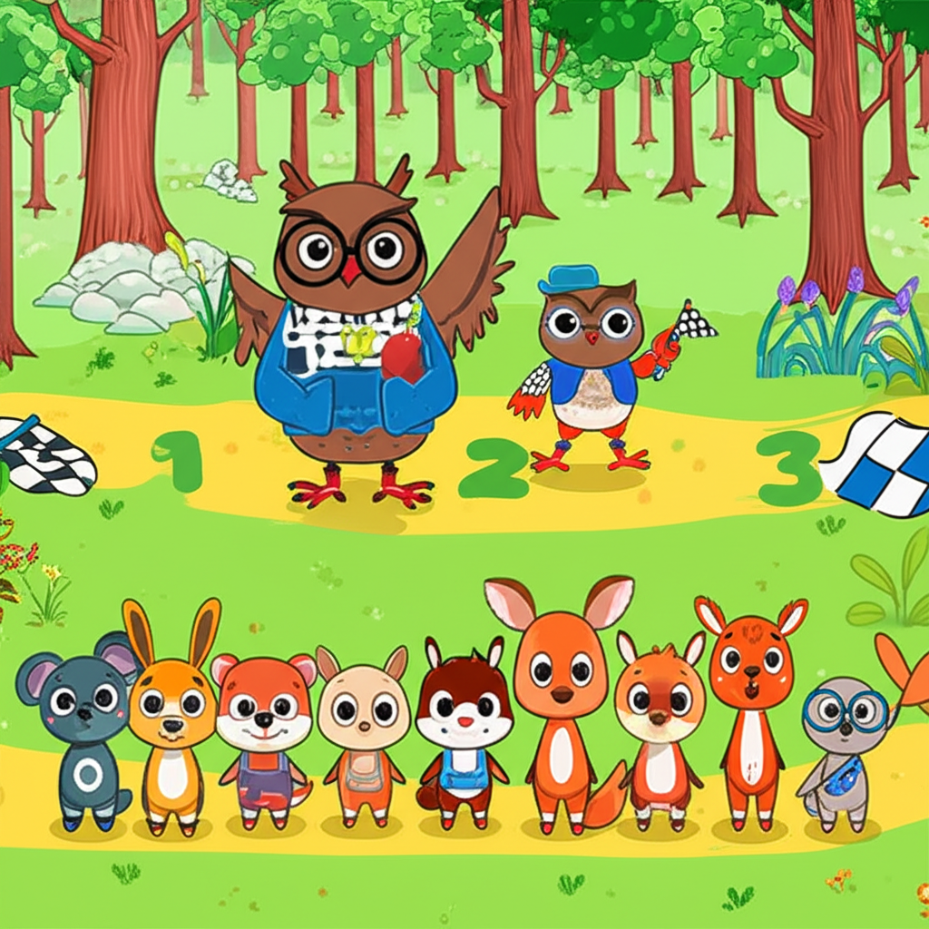 La Carrera Numérica de los Animalitos del Bosque