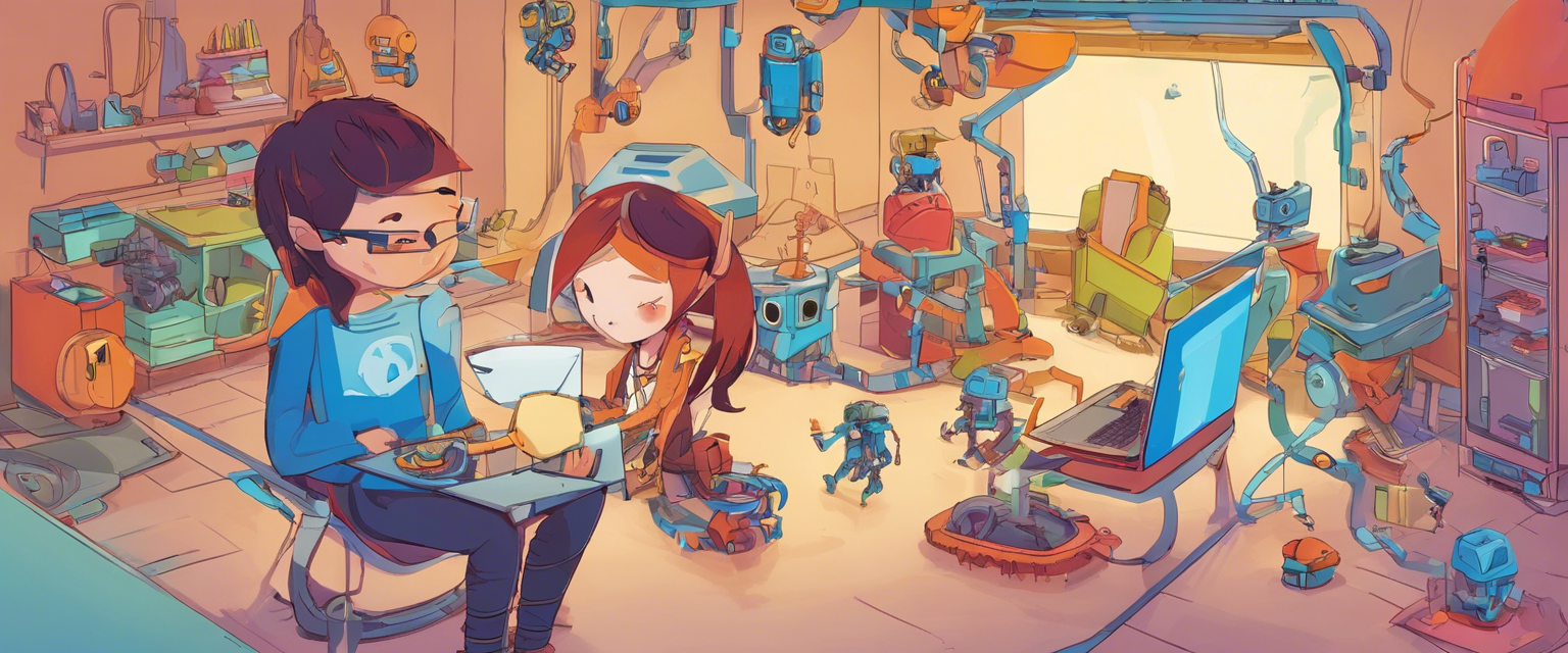 Las aventuras de Isa, Lua y Dai en el mundo de la robótica