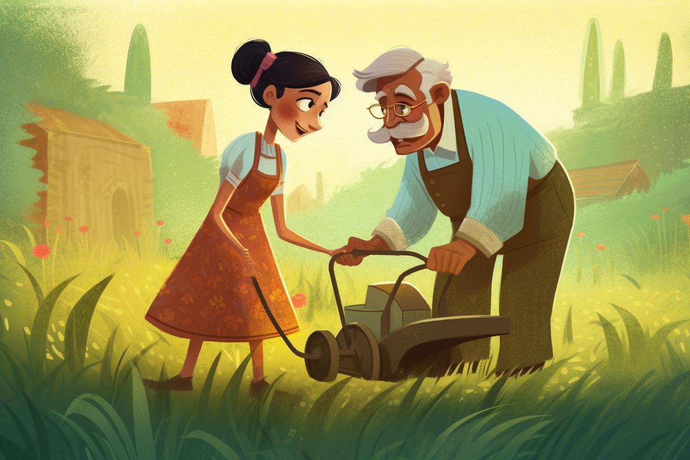 Adelita, la jardinera del campo de fútbol