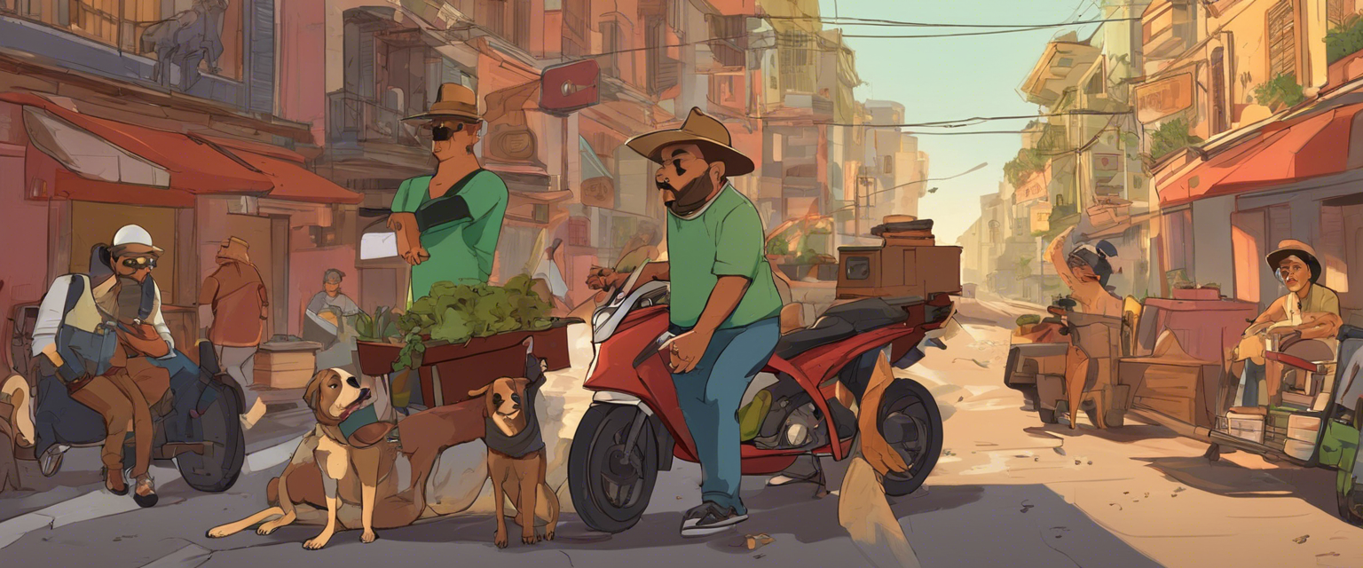 El abuelo, el perro y la ciudad ruidosa