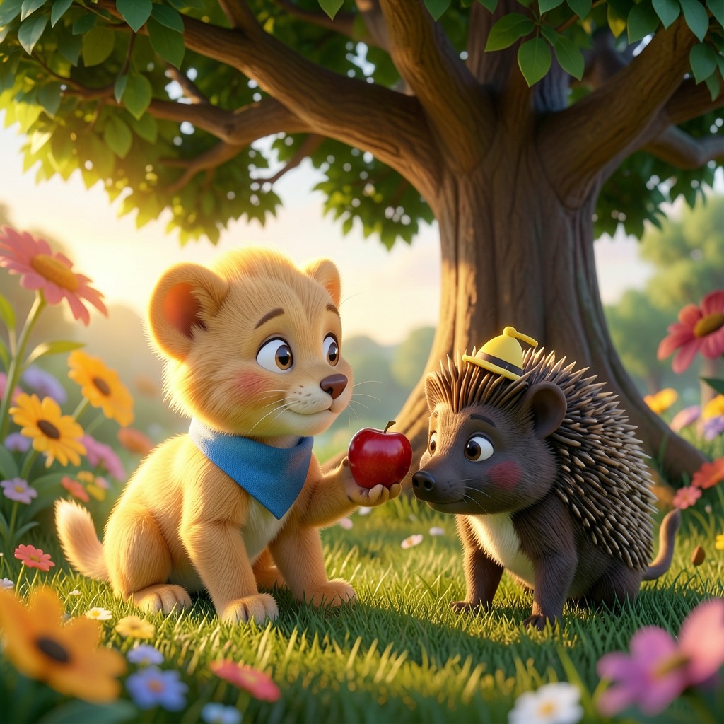 Leo y el Gran Regalo de la Amistad - illustrasjon 1