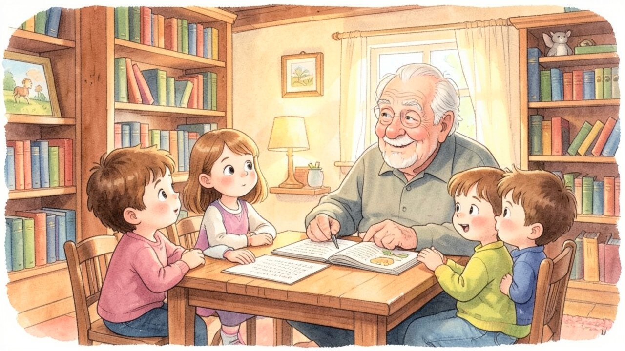 El Abuelo Sabio y el Libro Mágico
