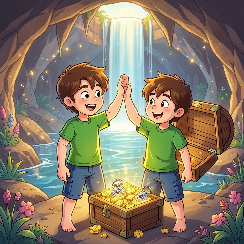 Mateo, Leo y el Tesoro de la Isla Esmeralda - ilustración 2