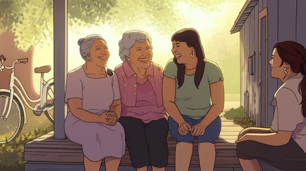 La Bicicleta Blanca y las Hermanas Risueñas