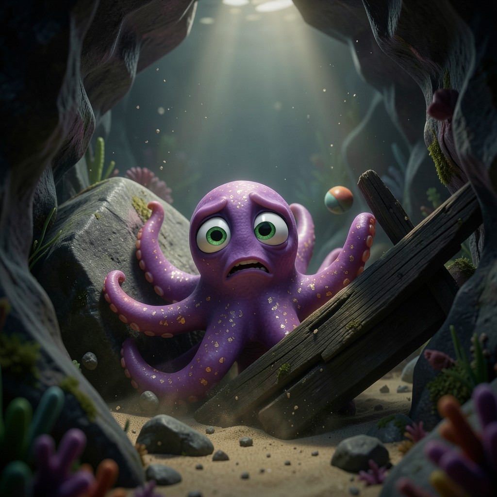 Octavio y el Gran Desafío del Arrecife de Cristal - ilustración 1