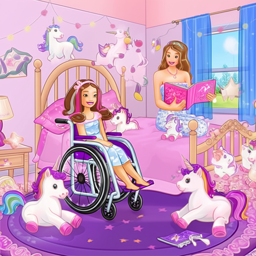 Barbie y el Unicornio Arcoíris de la Amistad