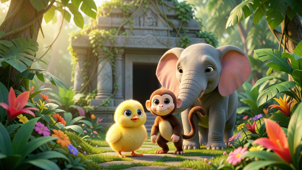 El Pollito Amarillito y el Tesoro de la Selva