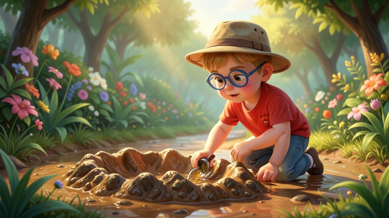 Bruno, el valiente cazador de dinosaurios