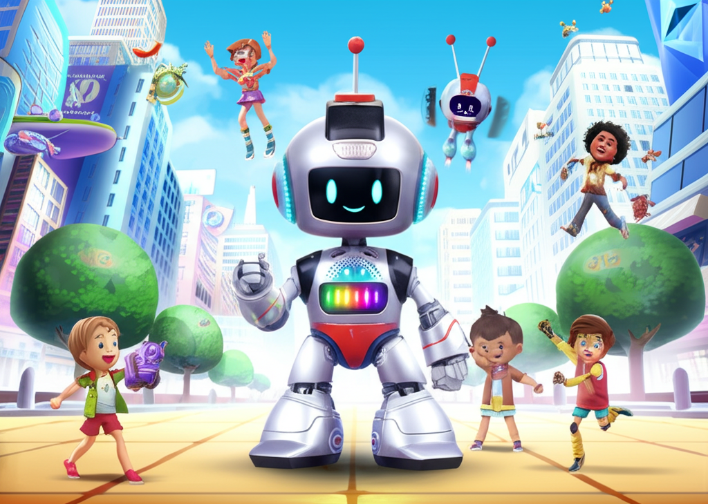 ¡Robi el Robot y la Ciudad Brillante!