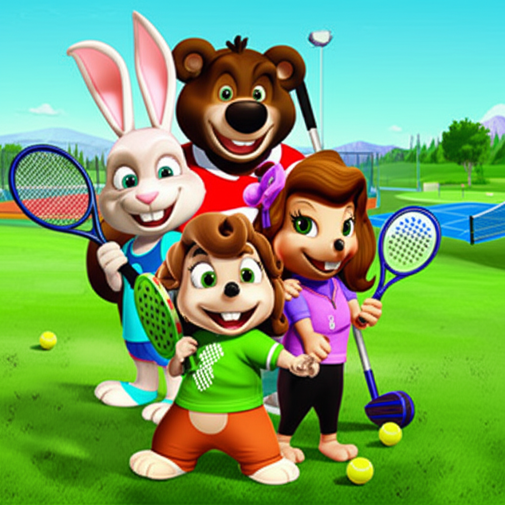 "La Gran Aventura Deportiva de los Amigos Peludos"